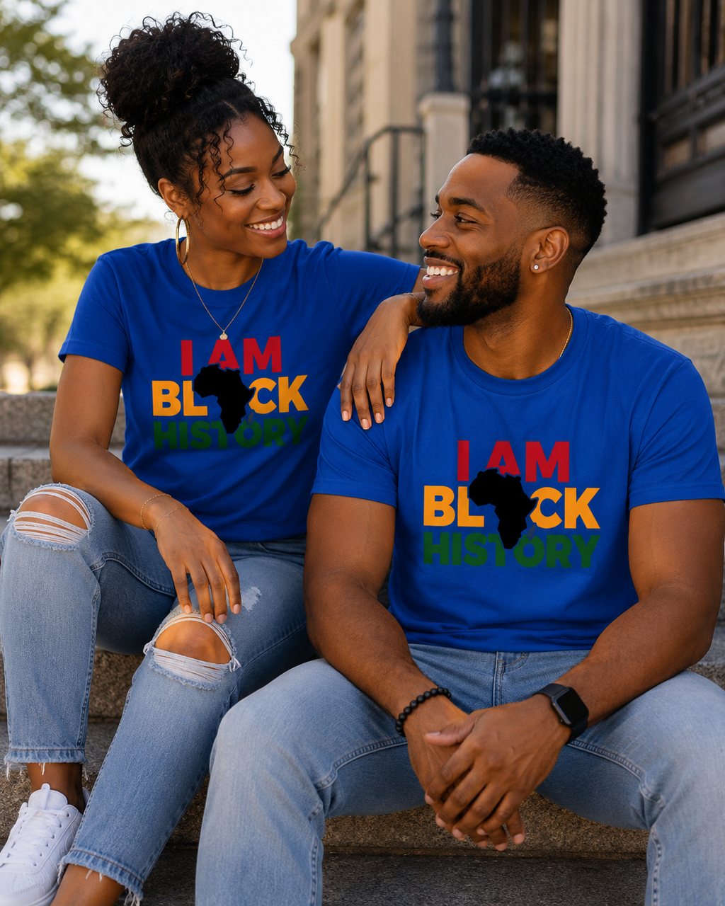 I Am Black History Regular & Fitted T-Shirt