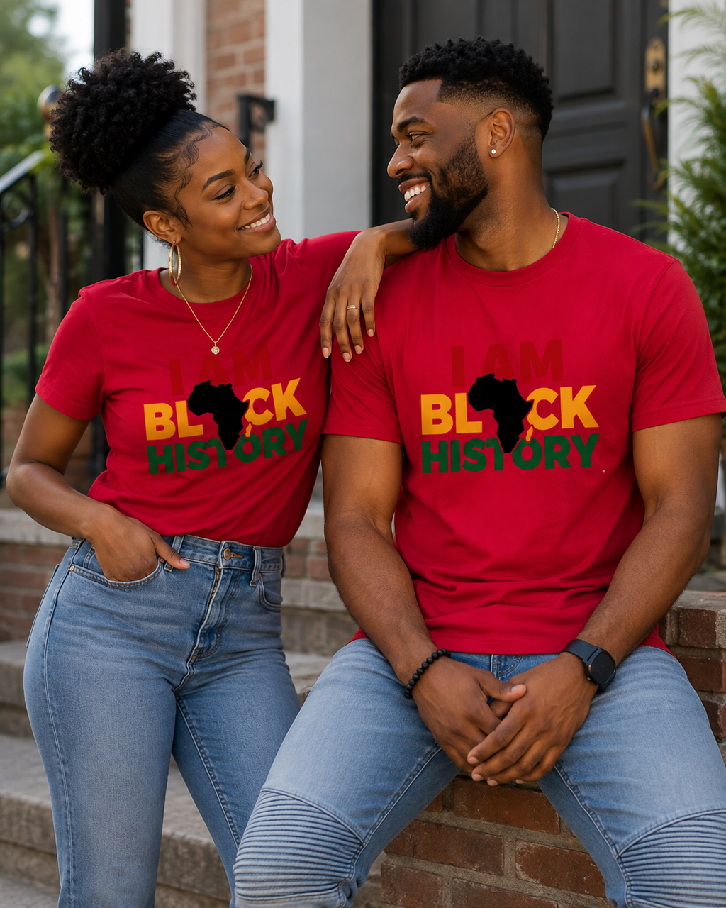 I Am Black History Regular & Fitted T-Shirt
