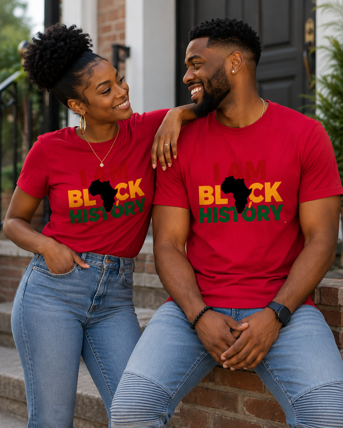 I Am Black History Regular & Fitted T-Shirt