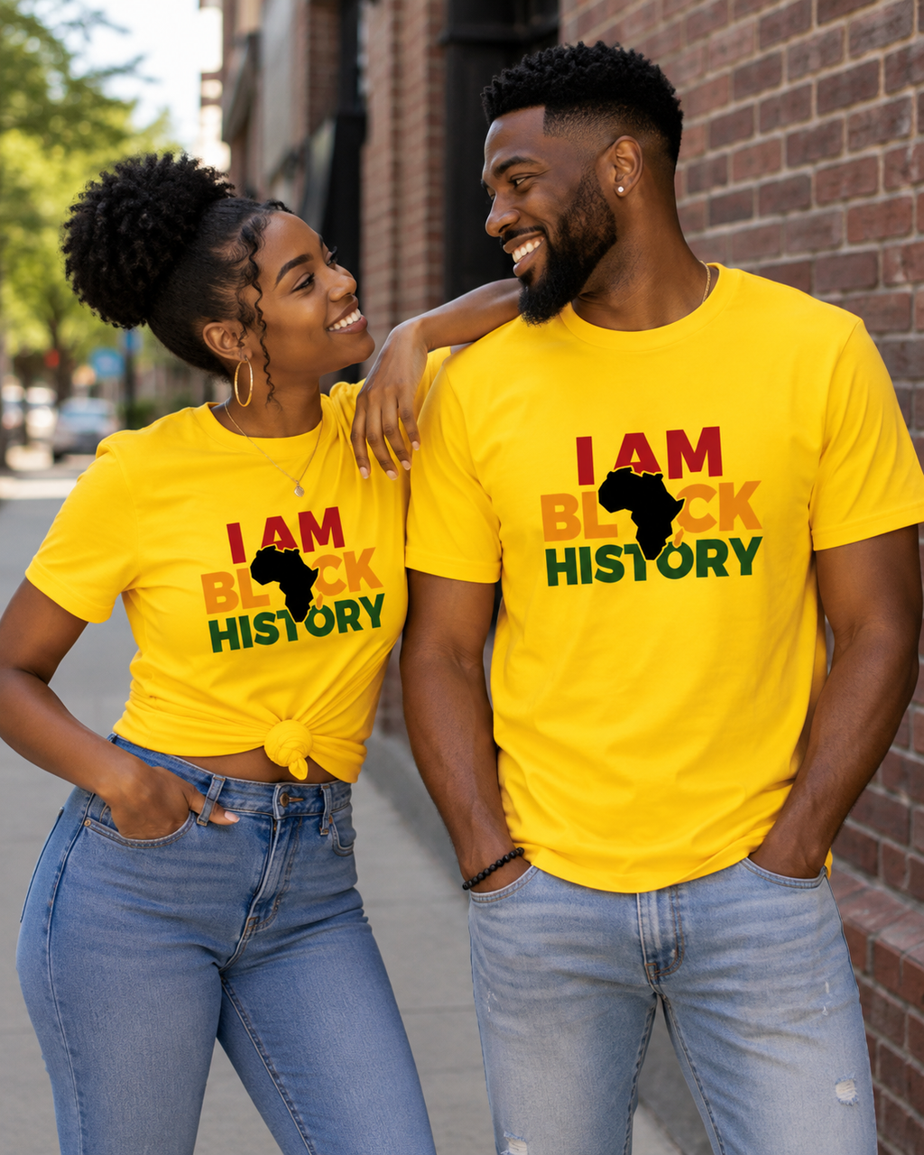 I Am Black History Regular & Fitted T-Shirt