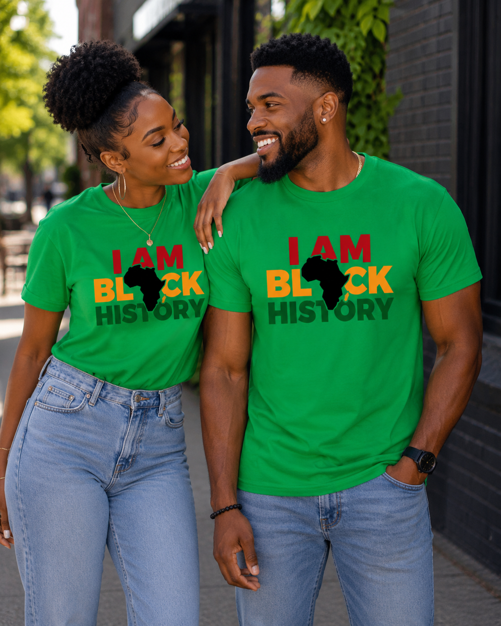 I Am Black History Regular & Fitted T-Shirt