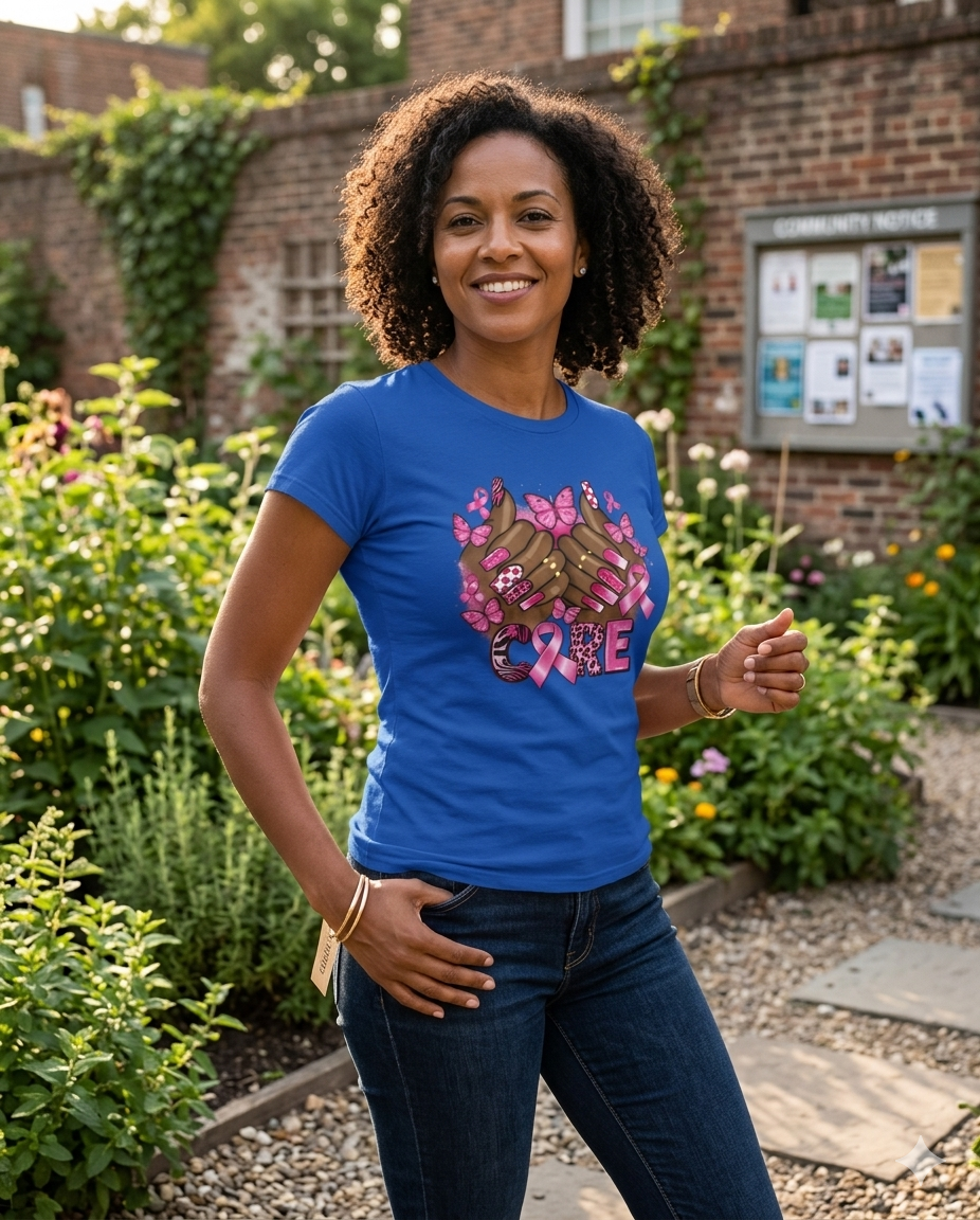 Breast Cancer Awareness: CURE Fitted T-Shirt