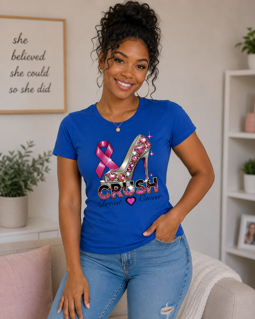 Breast Cancer Awareness: Crush Fitted T-Shirt