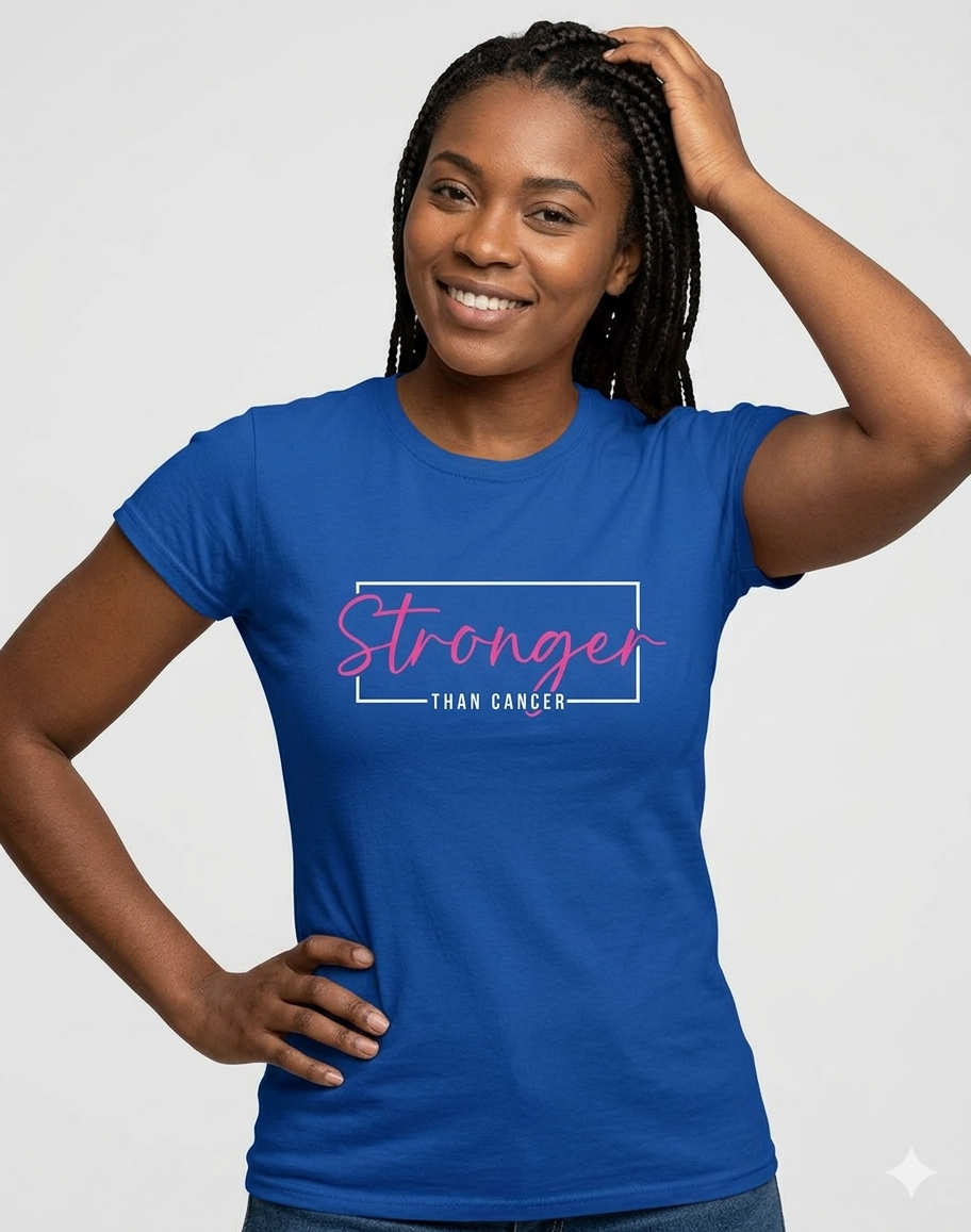 Breast Cancer Awareness: Stronger Than Cancer Fitted T-Shirt