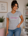 Breast Cancer Awareness: Stronger Than Cancer Fitted T-Shirt