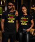 Caution I Am Allergic To Fake People Regular & Fitted T-Shirt