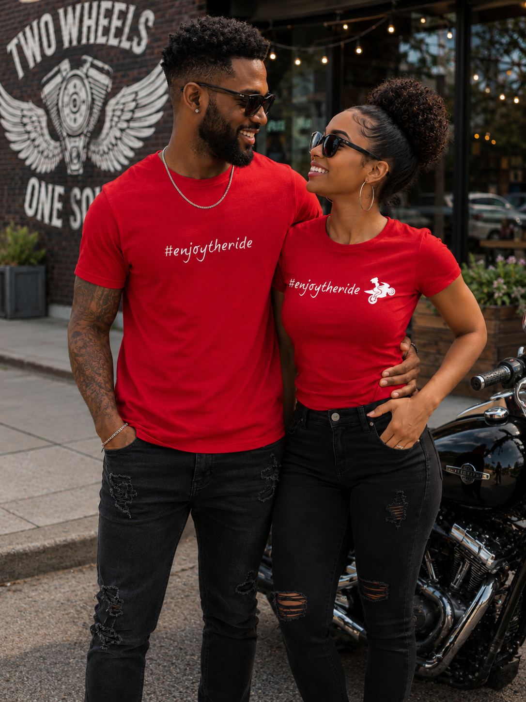 Enjoy The Ride Regular & Fitted T-Shirt
