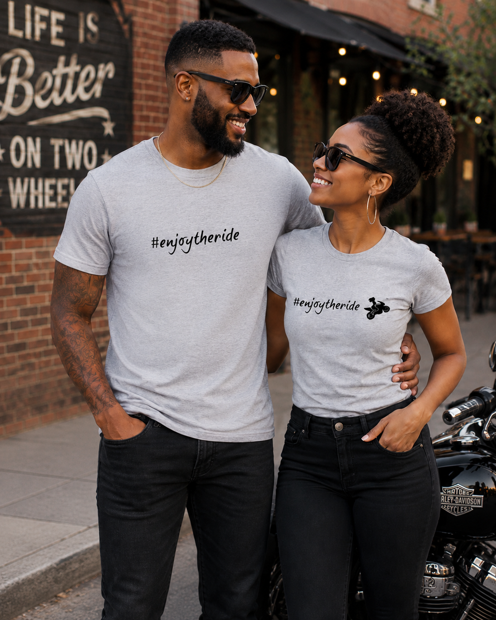 Enjoy The Ride Regular & Fitted T-Shirt