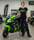 Green Kawi Girl Ladies Fitted T-Shirt