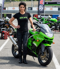 Green ZX9R Ladies Fitted T-Shirt