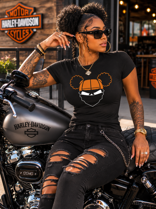 Afro Puff & Pony Tail Regular & Fitted T-Shirt