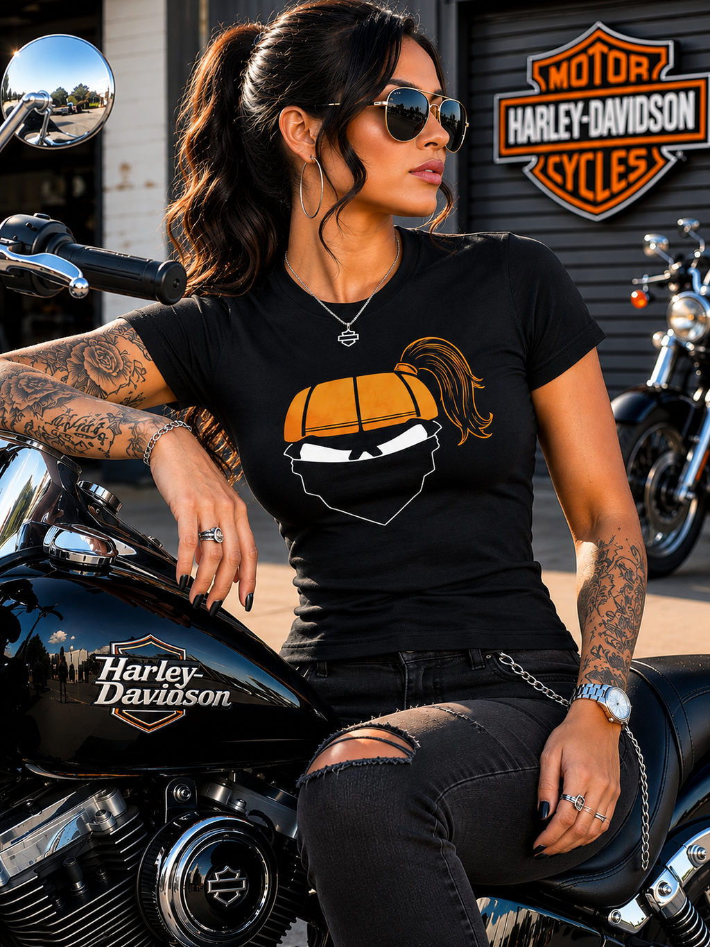 Afro Puff & Pony Tail Regular & Fitted T-Shirt