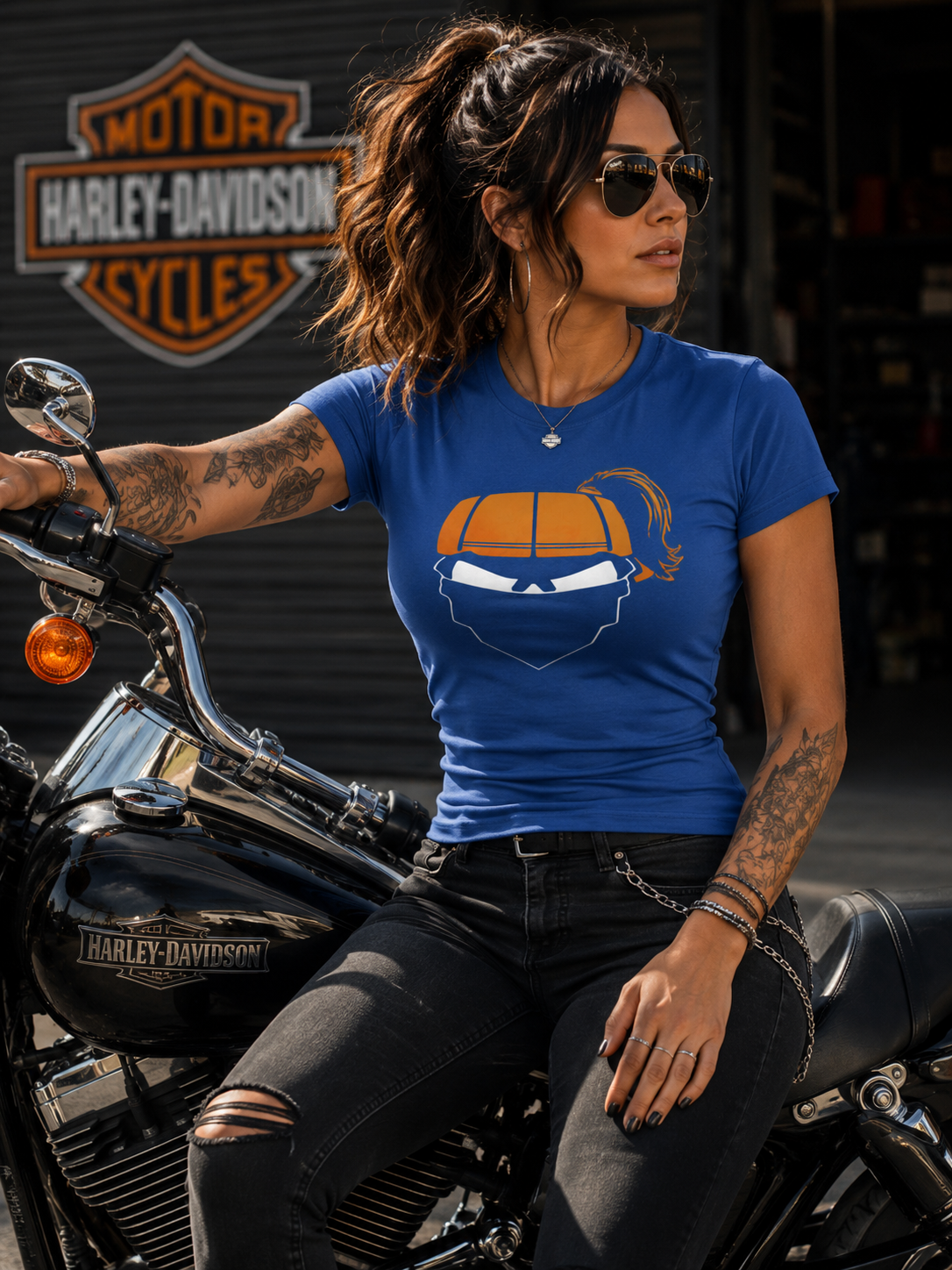 Afro Puff & Pony Tail Regular & Fitted T-Shirt