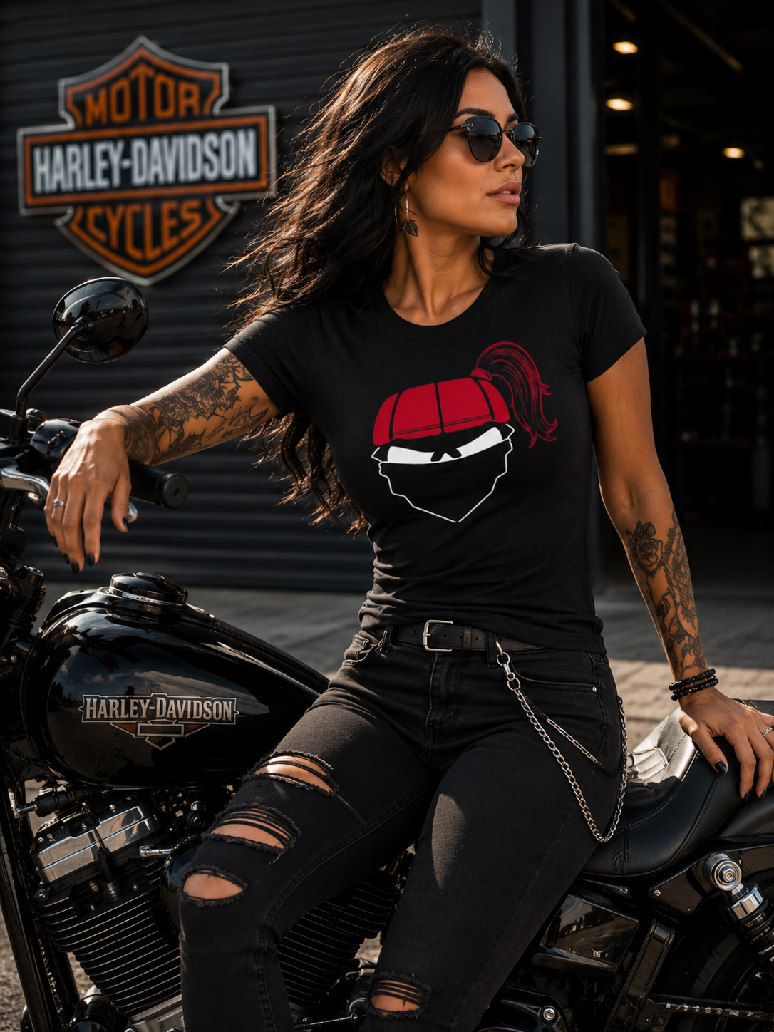 Afro Puff & Pony Tail Regular & Fitted T-Shirt