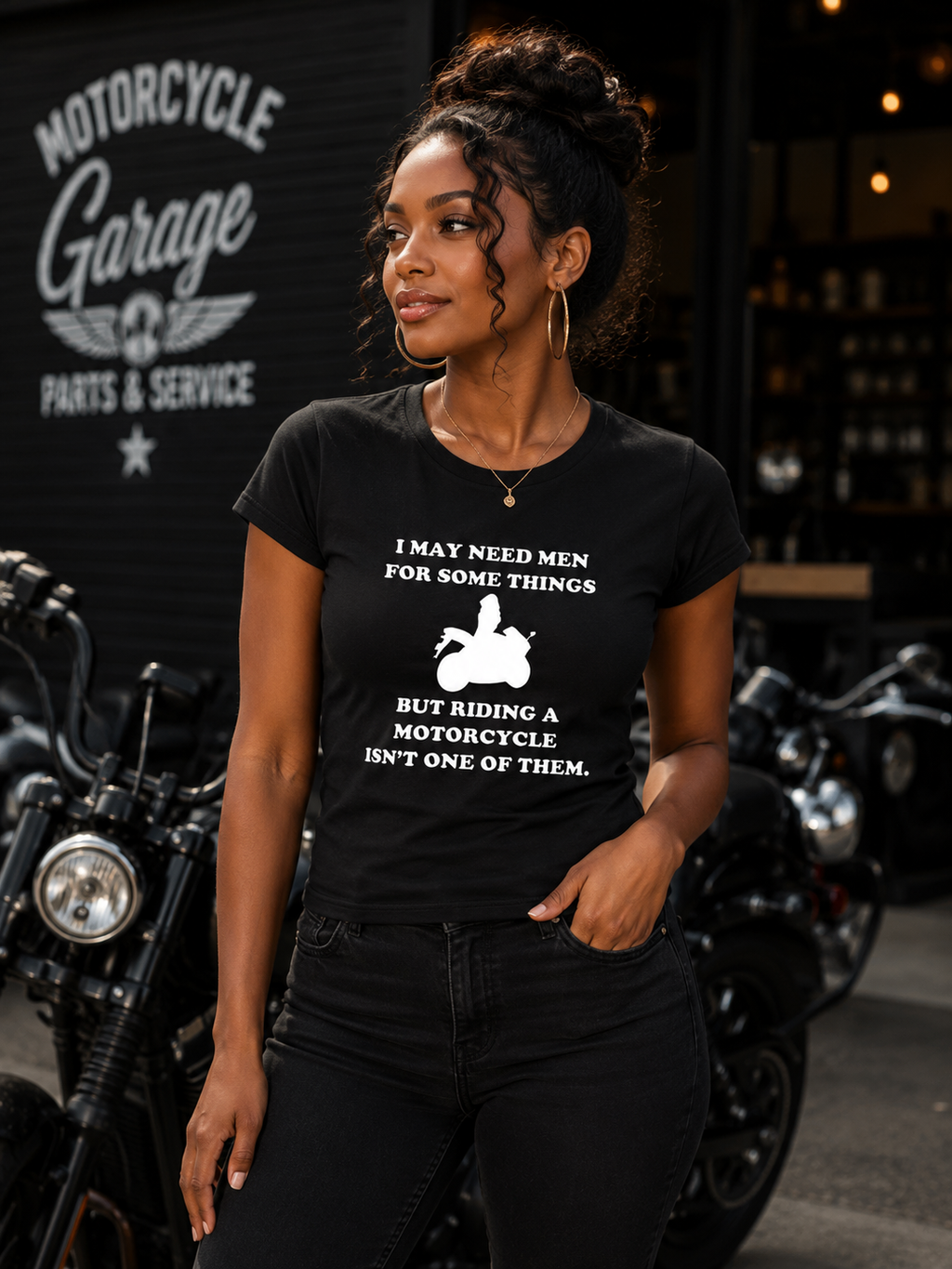 I May Need Men For One Thing Regular & Fitted T-Shirt