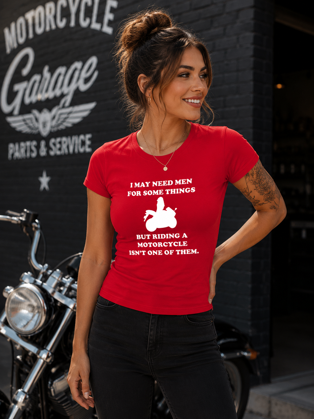 I May Need Men For One Thing Regular & Fitted T-Shirt