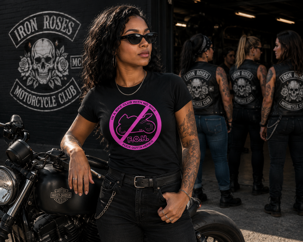 In A Bike Club With No Bike Regular & Fitted T-Shirt