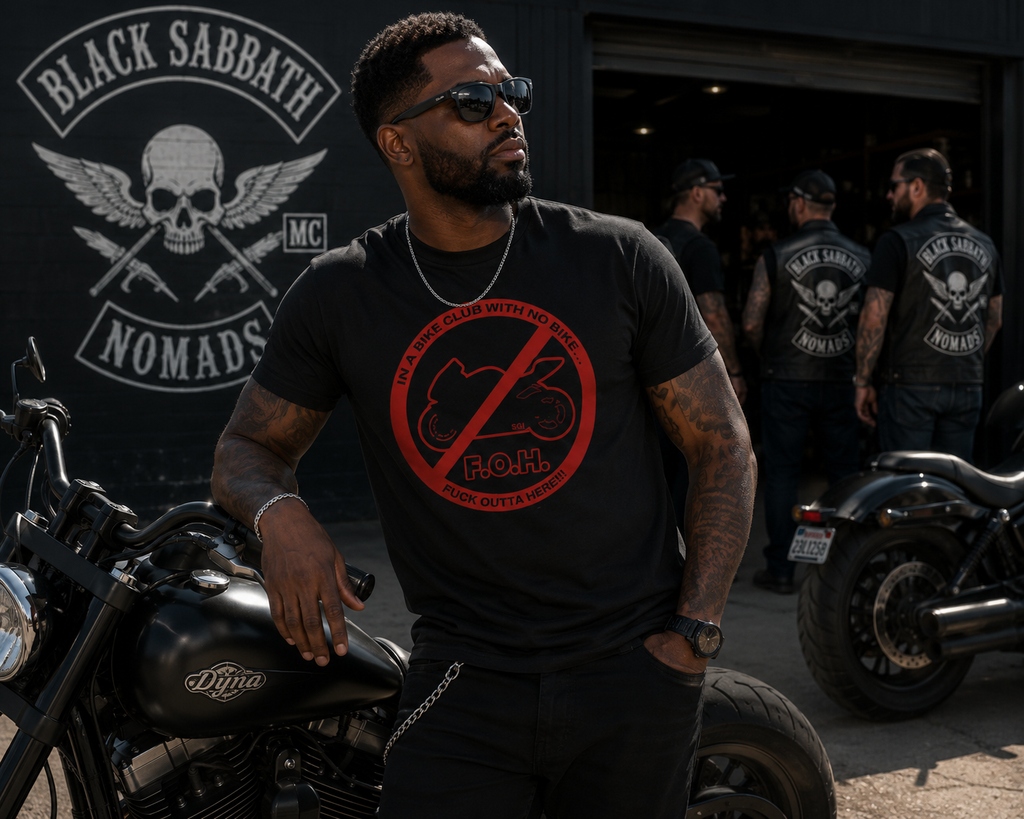 In A Bike Club With No Bike Regular & Fitted T-Shirt