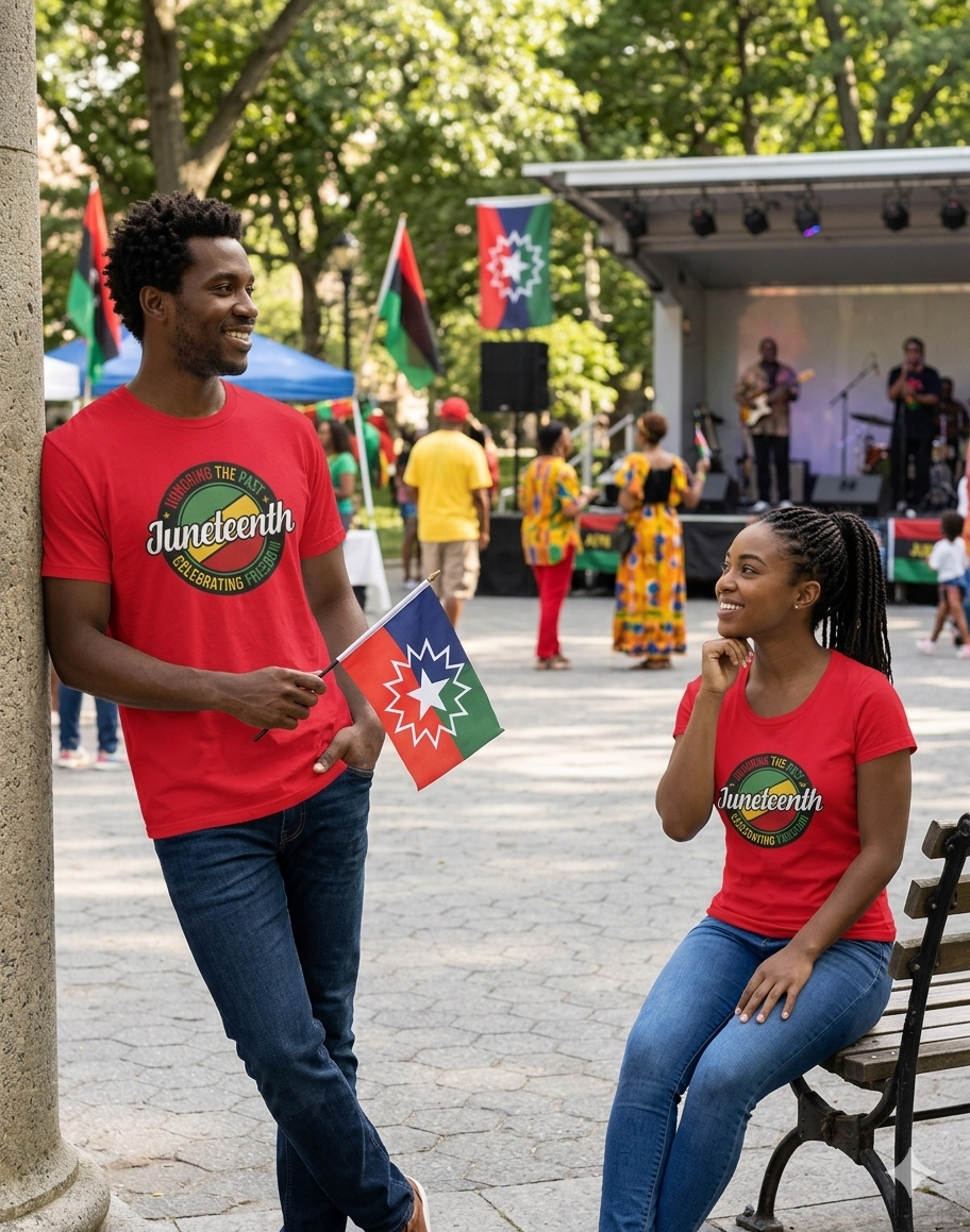 Juneteenth: Honoring The Past Regular & Fitted T-Shirt