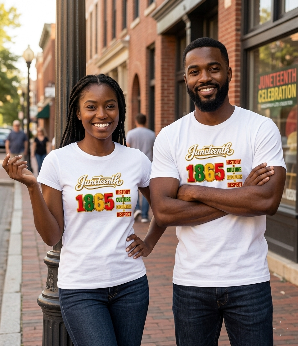 Juneteenth: 1865 Regular & Fitted T-Shirt