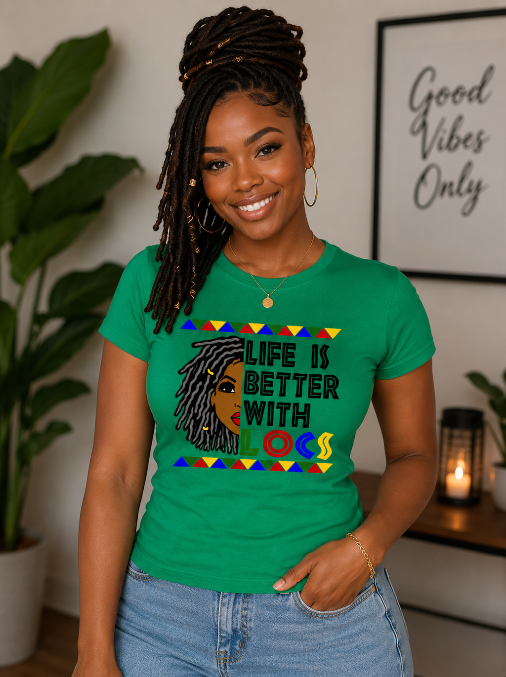 Life Is Better With Locs Regular & Fitted T-Shirt