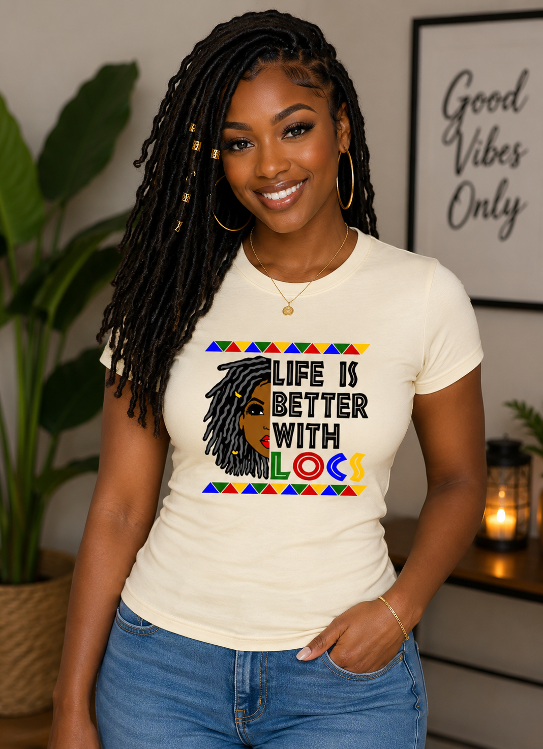 Life Is Better With Locs Regular & Fitted T-Shirt