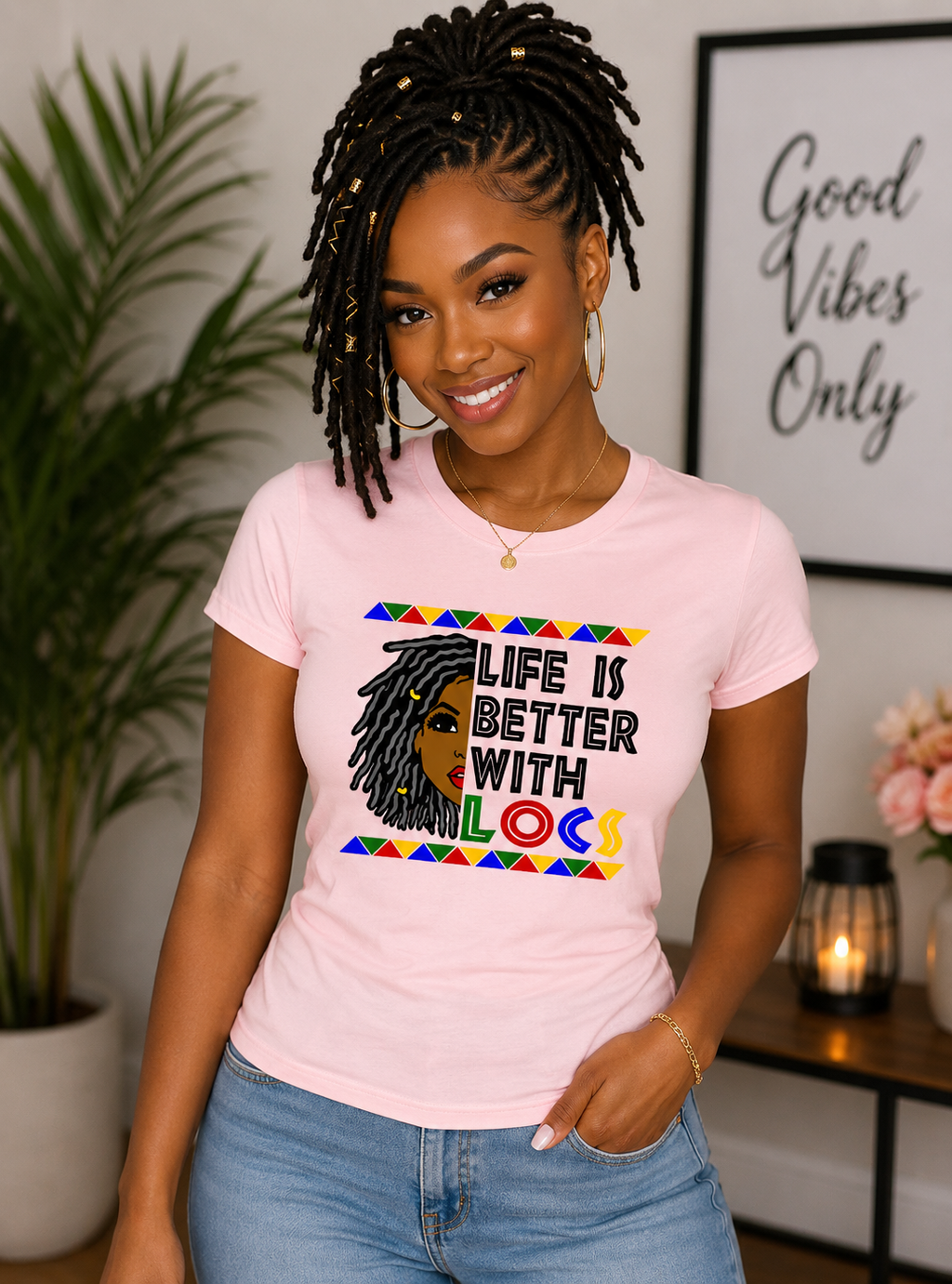 Life Is Better With Locs Regular & Fitted T-Shirt