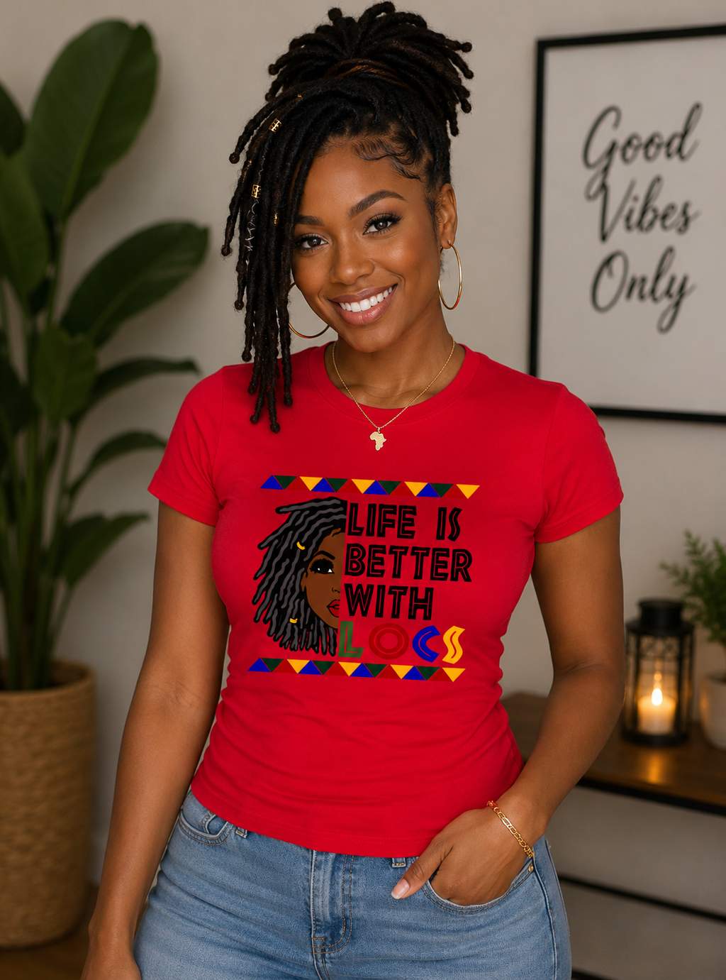 Life Is Better With Locs Regular & Fitted T-Shirt