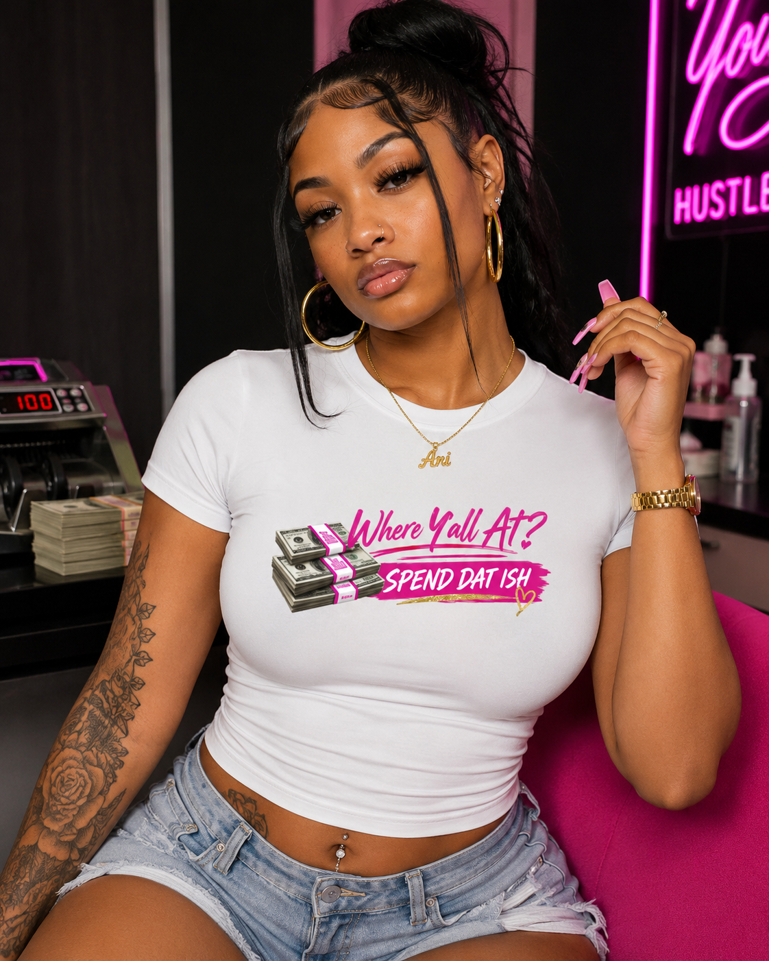 Spend Dat Ish Fitted T-Shirt
