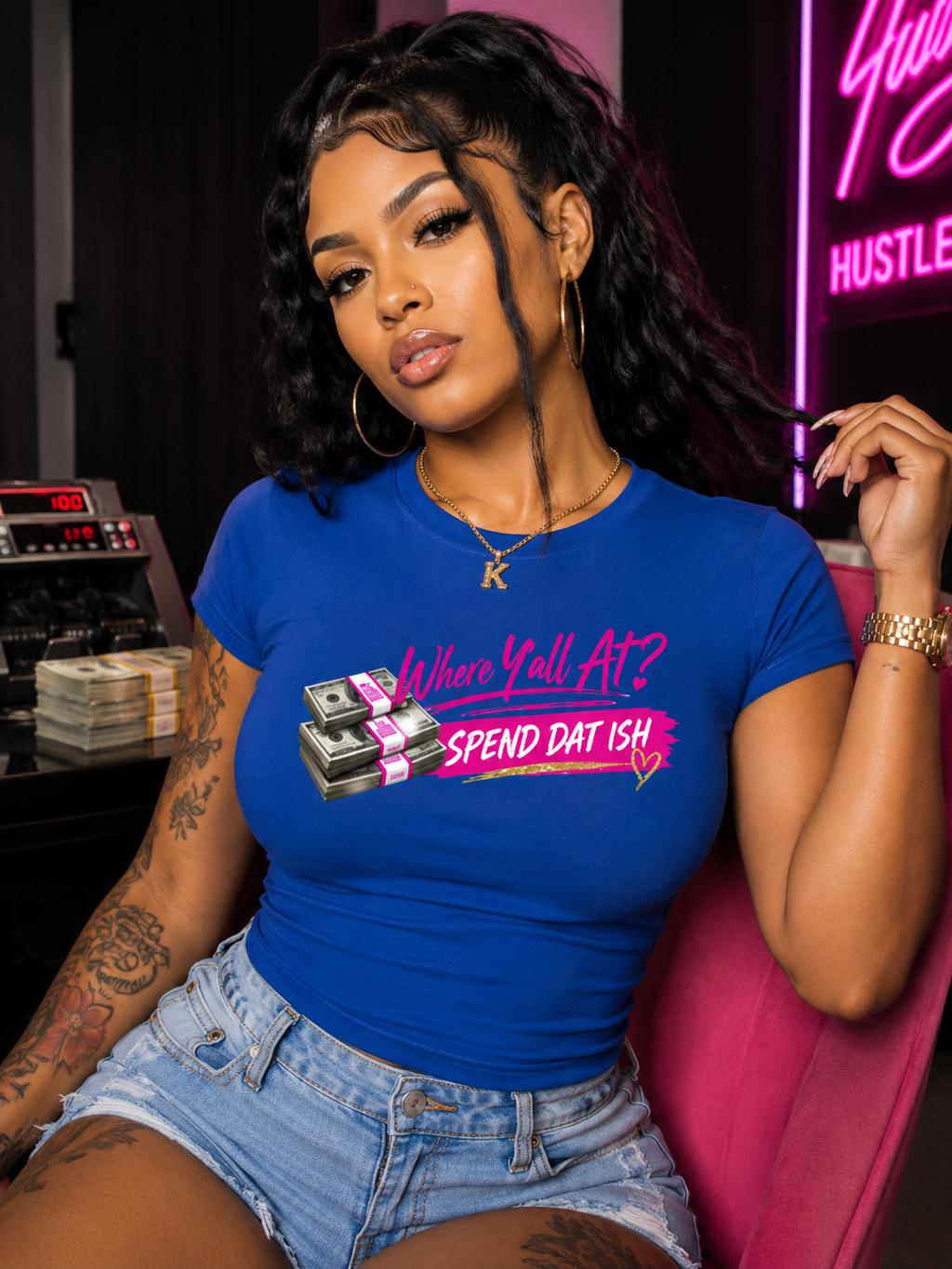 Spend Dat Ish Fitted T-Shirt