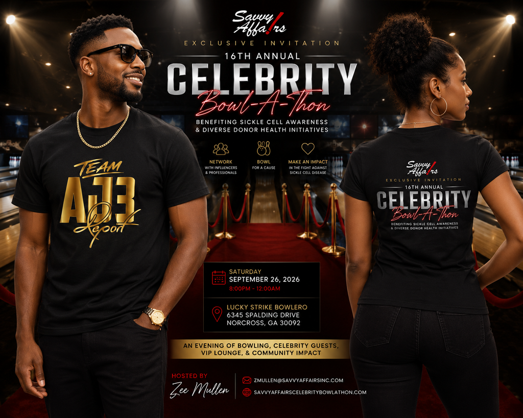 Savvy Affairs Celebrity Bowl-A-Thon Regular & Fitted T-Shirts