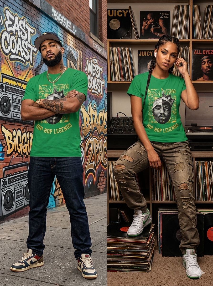 Tupac Biggie Regular & Fitted T-Shirt